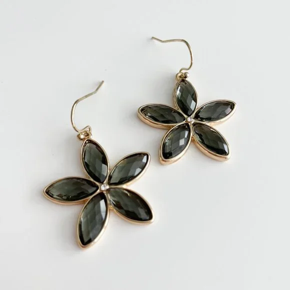 LOFT Flower Dangle Earrings - Picture 2 of 3